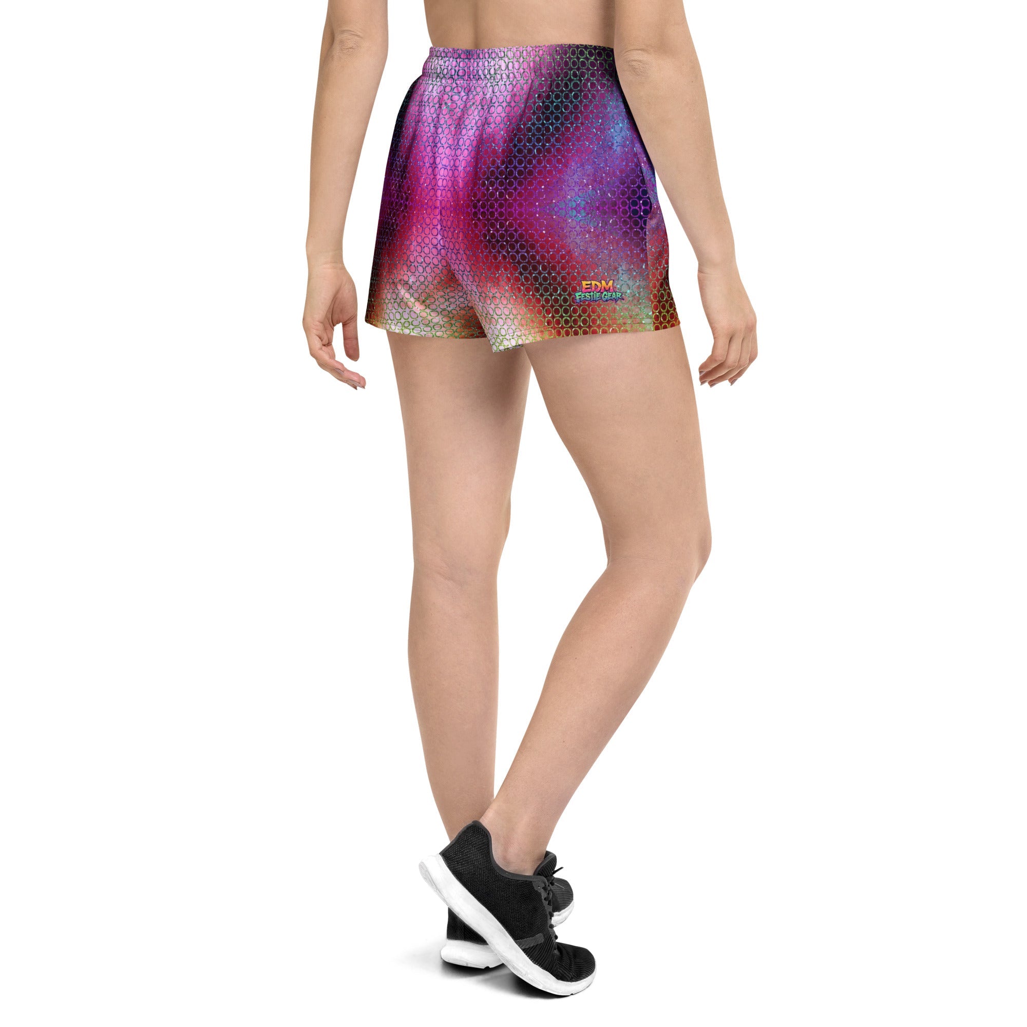 Pixeled Athletic Shorts For EDM Rave Festival Outfit Clothing
