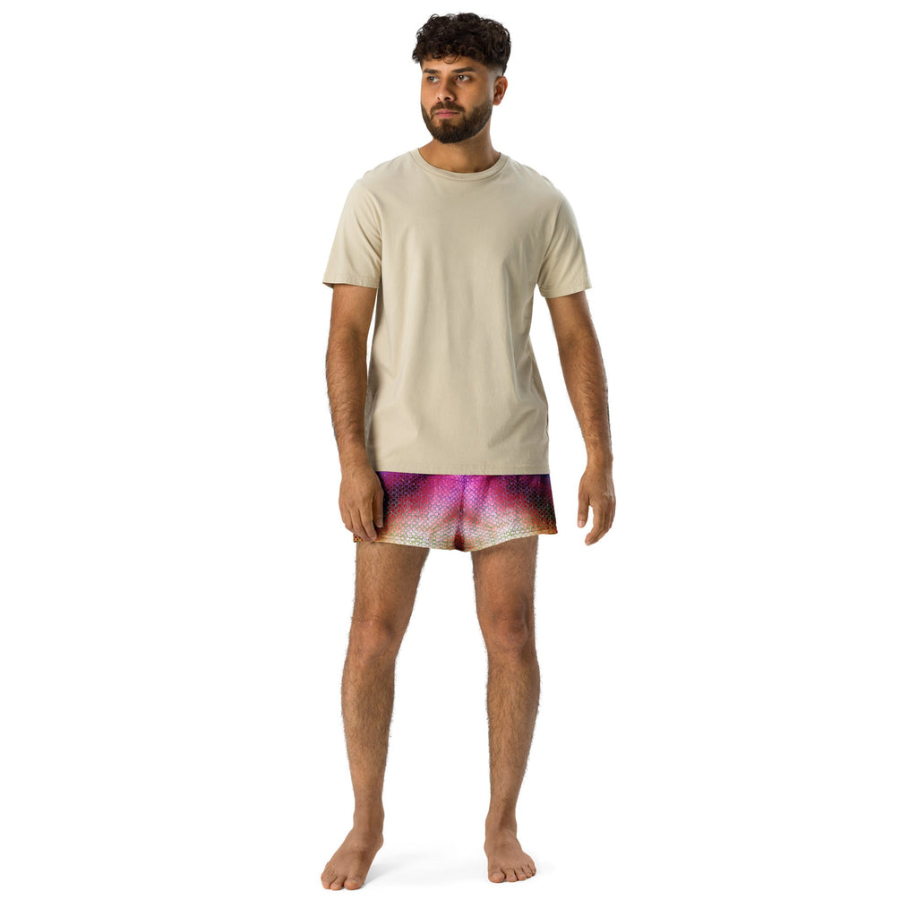 Pixeled Athletic Shorts For EDM Rave Festival Outfit Clothing